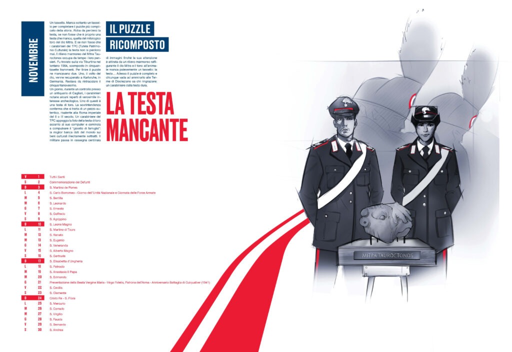 Presentato il calendario storico 2024 dei Carabinieri La Città di Salerno