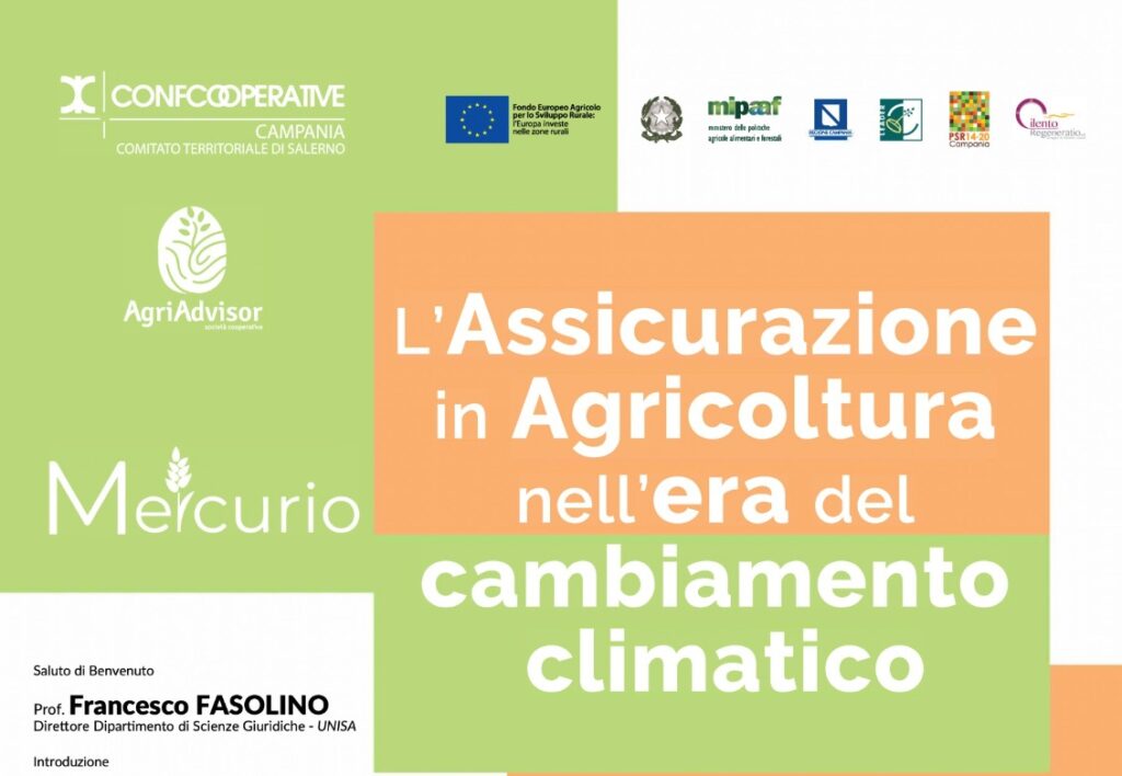 “L’Assicurazione in Agricoltura nell’era del cambiamento climatico”, il convegno a Unisa