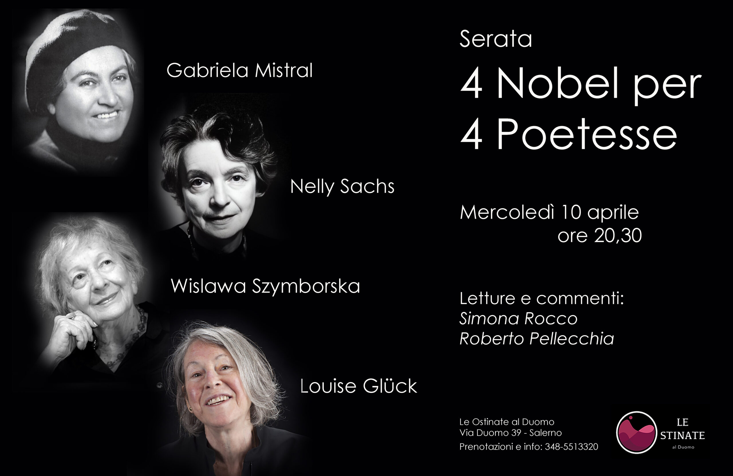 In Salerno “4 Nobel Prizes for 4 poets”