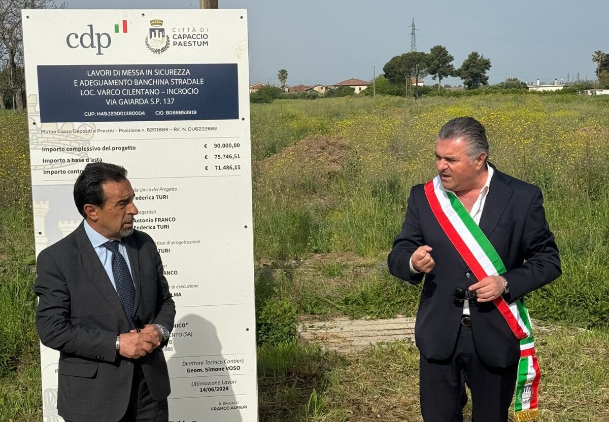 Capaccio Paestum, work begins in Varco Cilentano