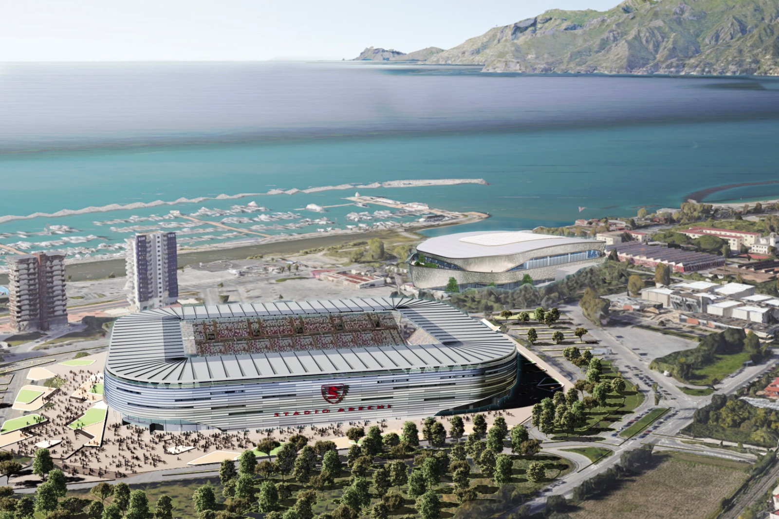 Works on the “Arechi” and “Volpe” stadiums, 150 million from the Area