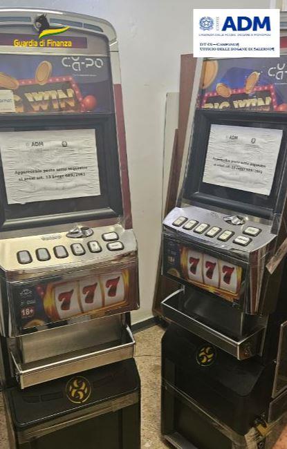 Outlawed slots, fines of 60 thousand euros in Cilento