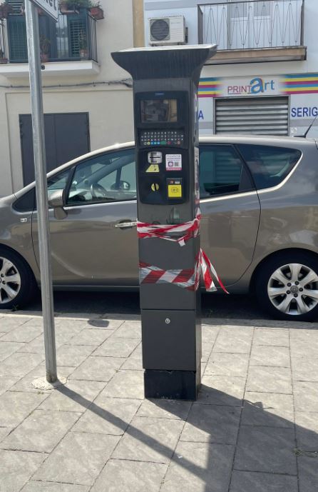 Battipaglia, new raid towards parking meters