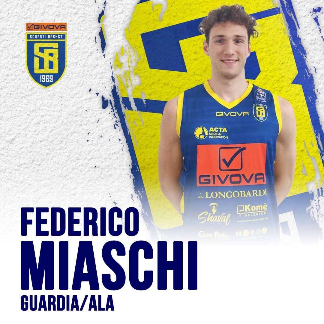 Givova Scafati, Miaschi is a brand new yellow and blue participant