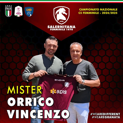 Salernitana Girls 1970: Vincenzo Orrico new coach