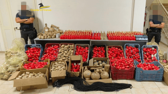 Scafati, arsenal of explosive units found: proprietor arrested