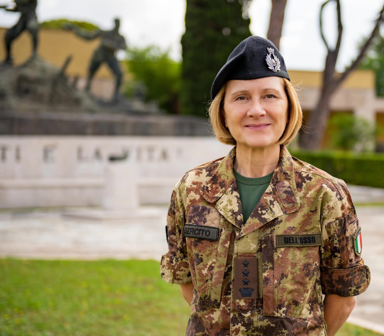 The first female colonel of the Italian Army is from Salerno