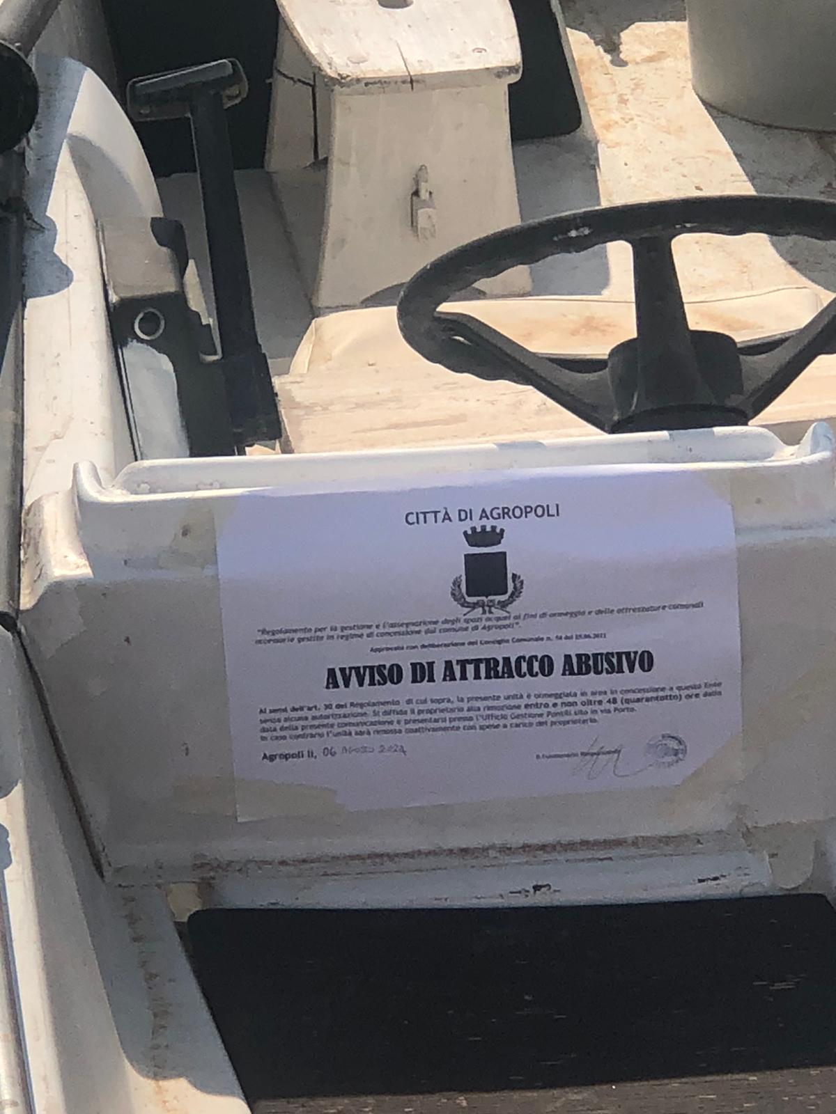 Illegal docking at the port of Agropoli: rain of fines