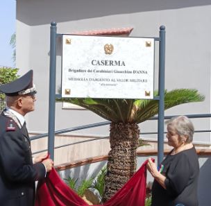 The Carabinieri barracks in Angri named after Brigadier Gioacchino D’Anna