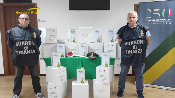 Gdf seizes 660 liters of extra virgin olive oil