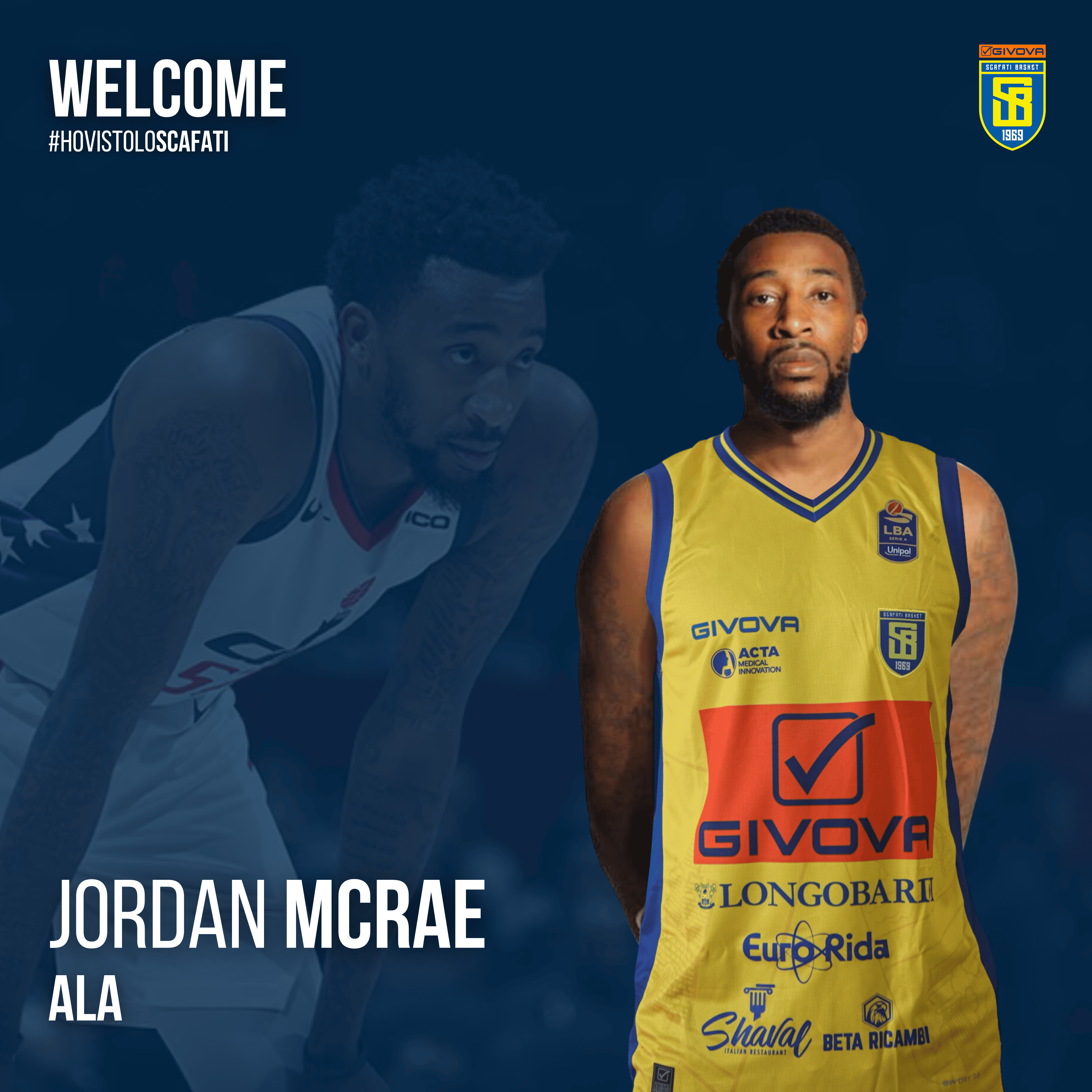 An NBA champion for Scafati: here is Jordan Tyler McRae