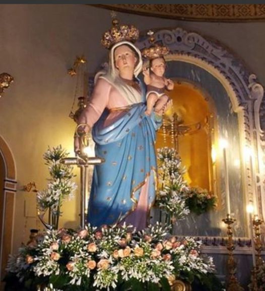 The statue of the Madonna della Speranza of Battipaglia in St. Peter’s Basilica