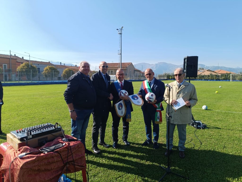 Inaugurato ad Atena Lucana il nuovo stadio intitolato a Paolo Bognanni