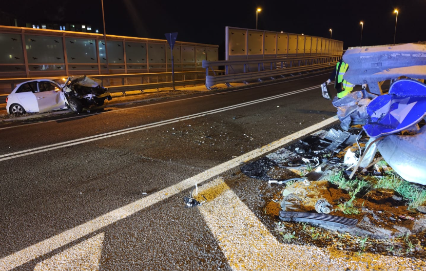 Crash at the Battipaglia junction, the 27-year-old seriously injured