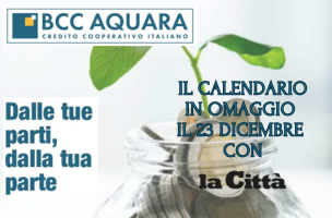 Il calendario in omaggio il 23 dicembre con la Città