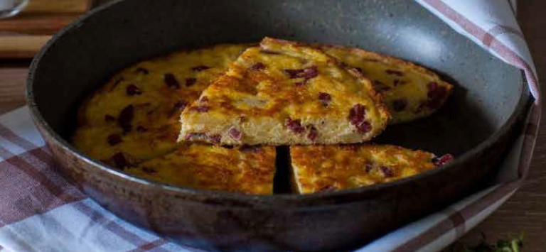 Frittata con salsiccia