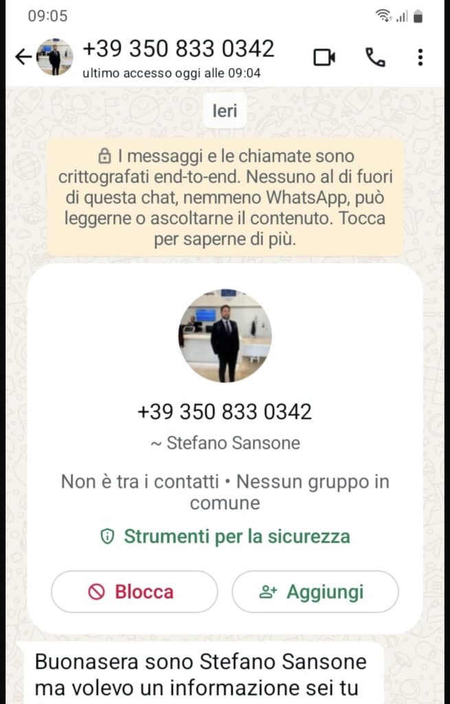 Ascea, truffe su Whatsapp a nome del sindaco